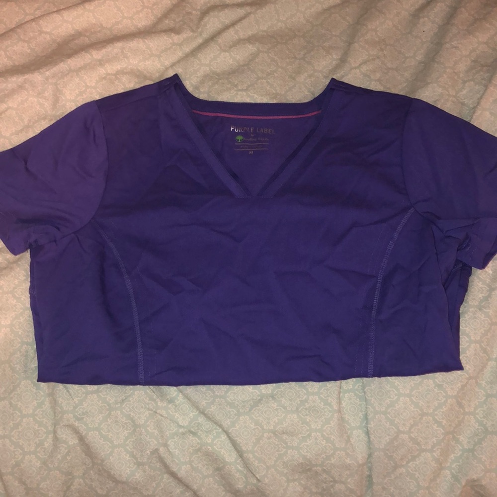 Women’s M Purple Label Healing Hands scrub top